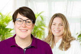 Hebamme Nadine Waterbör und Dr. Verena Meyer-Rahe